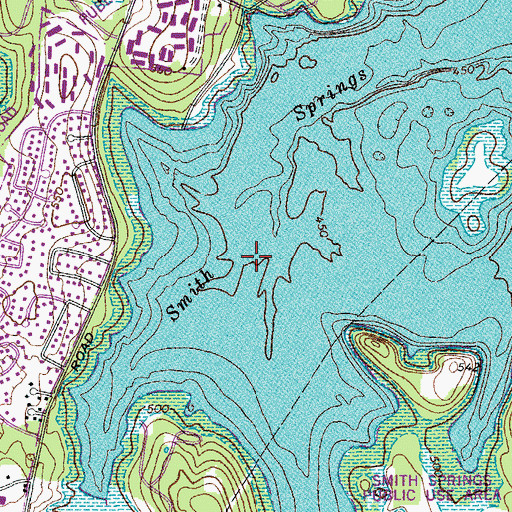 Topographic Map of McClendon Cemetery (historical), TN