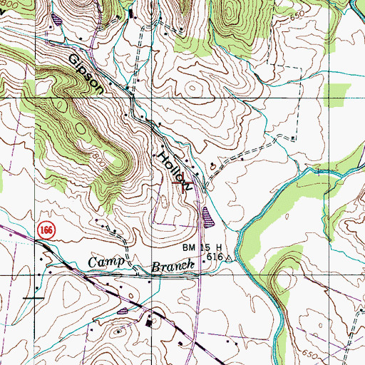 Topographic Map of Neale Cemetery, TN