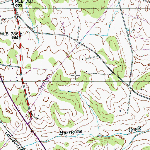 Topographic Map of Smith Cemetery, TN