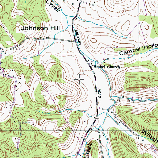 Topographic Map of Stone Cemetery, TN