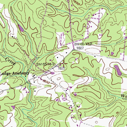 Topographic Map of Meister Hill Cemetery, TN