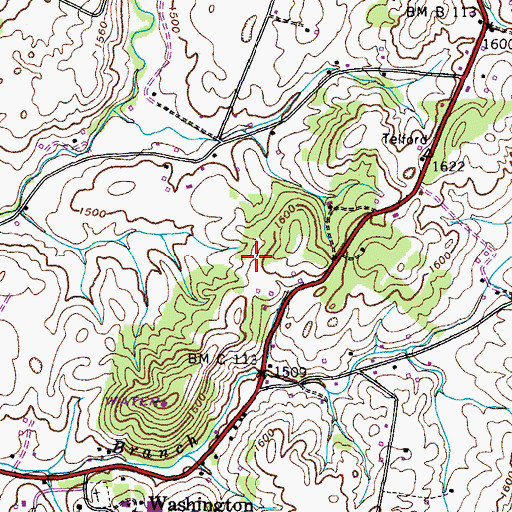 Topographic Map of District 5 (historical), TN