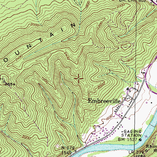 Topographic Map of District 6 (historical), TN