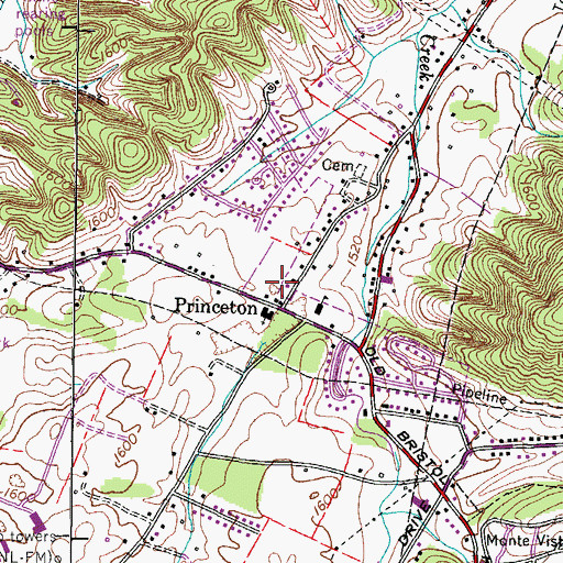 Topographic Map of District 10 (historical), TN