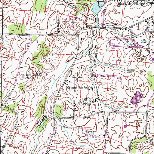 Topographic Map of District 12 (historical), TN