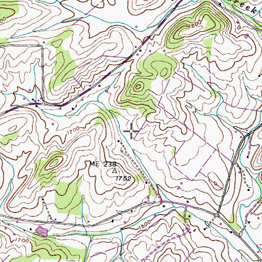 Topographic Map of District 17 (historical), TN
