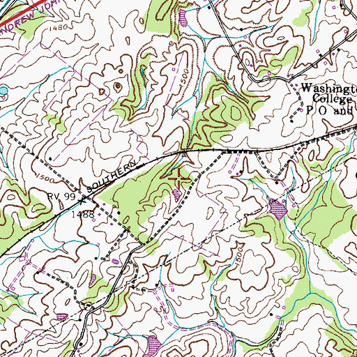 Topographic Map of District 18 (historical), TN