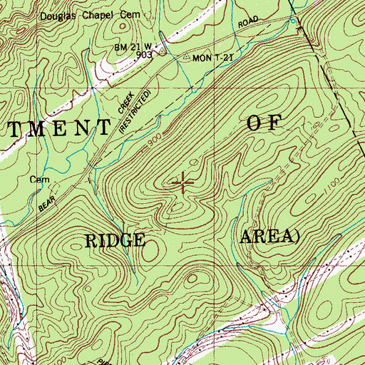Topographic Map of United States Atomic Energy Commission, TN