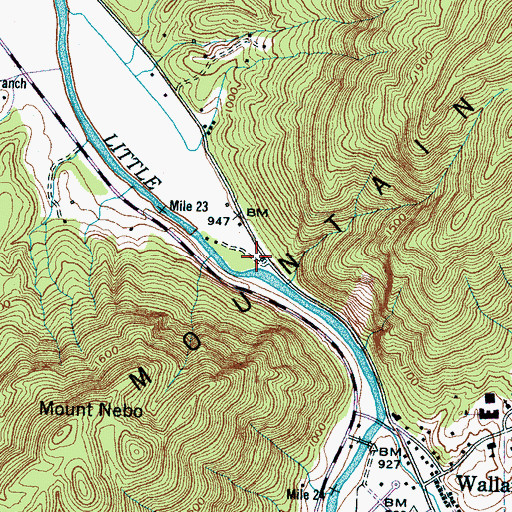 Topographic Map of Henrys Fort (historical), TN