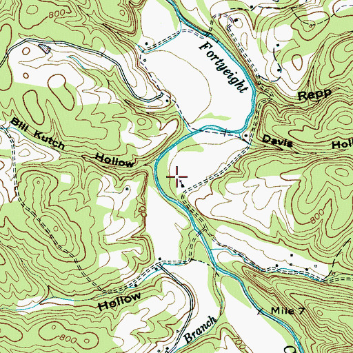 Topographic Map of Morrow Valley School (historical), TN