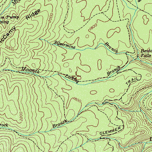 Topographic Map of Azalea Trail, TN