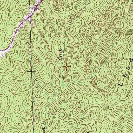 Topographic Map of Hemlock Trail, TN