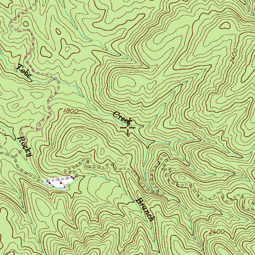Topographic Map of Warriors Passage Trail, TN