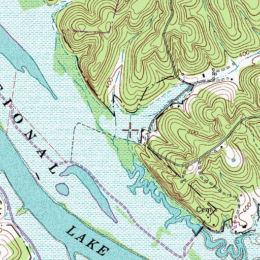 Topographic Map of Webb Hollow, TN
