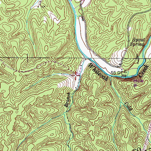 Topographic Map of Deal Hollow, TN