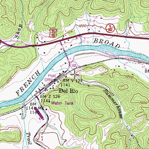 Topographic Map of Summer House Hollow, TN
