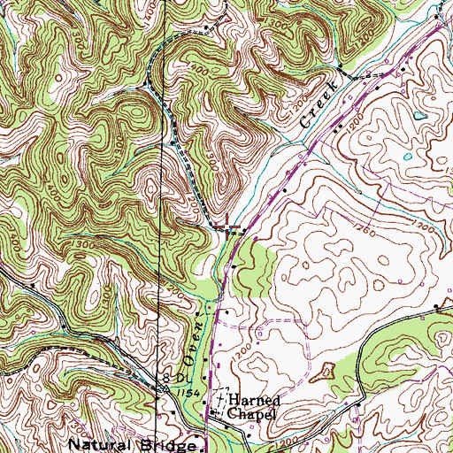 Topographic Map of Keesel Hollow, TN