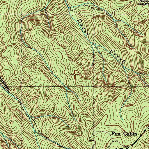 Topographic Map of Artie Hollow Trail, TN