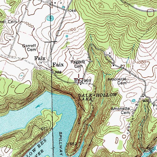 Topographic Map of Clark School (historical), TN