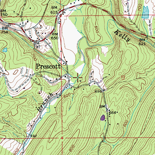 Topographic Map of Lee Branch, AL