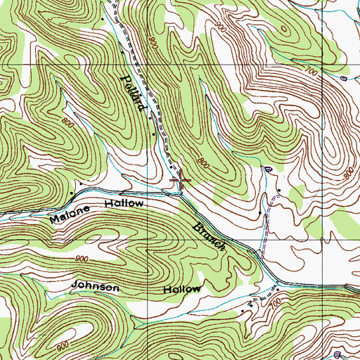 Topographic Map of Pollard Hollow, TN