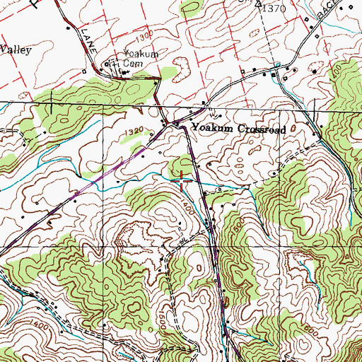 Topographic Map of Pump Hollow, TN