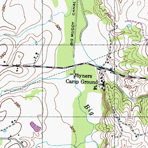 Topographic Map of Lipsky Creek, TN