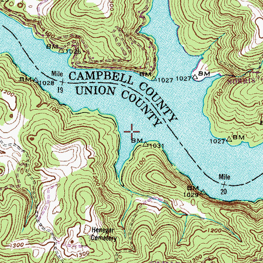 Topographic Map of Roger Hollow, TN