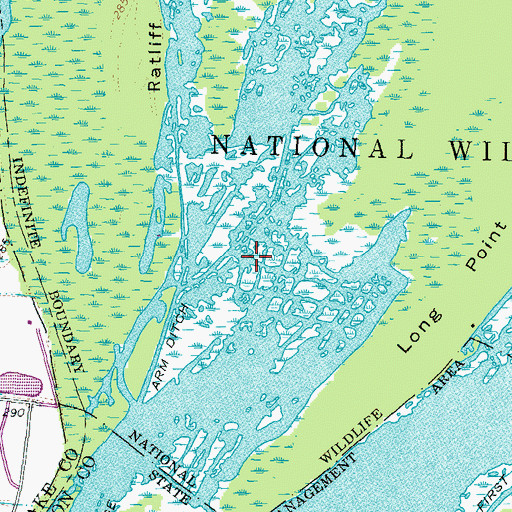 Topographic Map of Eastridge Arm, TN