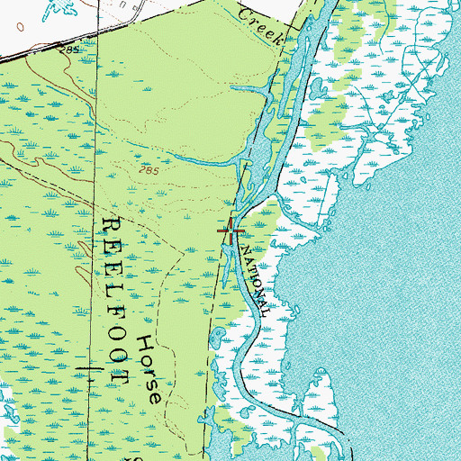 Topographic Map of Hickman Hunting Club (historical), TN
