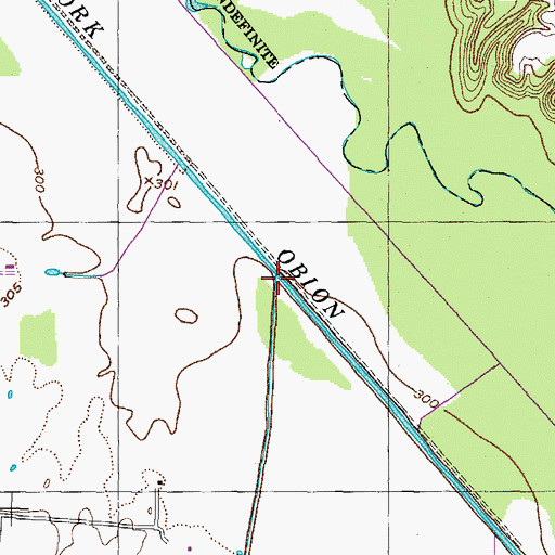 Topographic Map of Store Branch, TN
