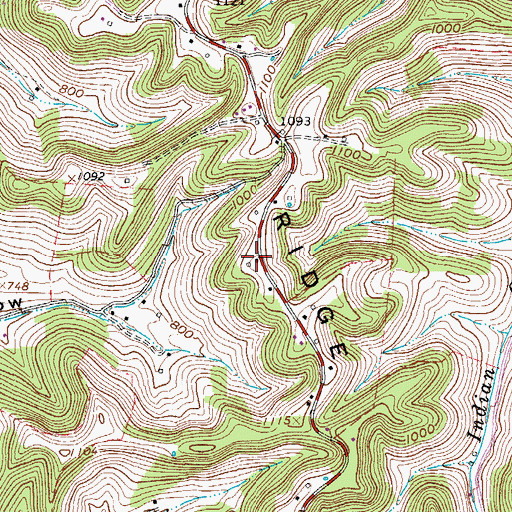 Topographic Map of Good Hope School (historical), TN