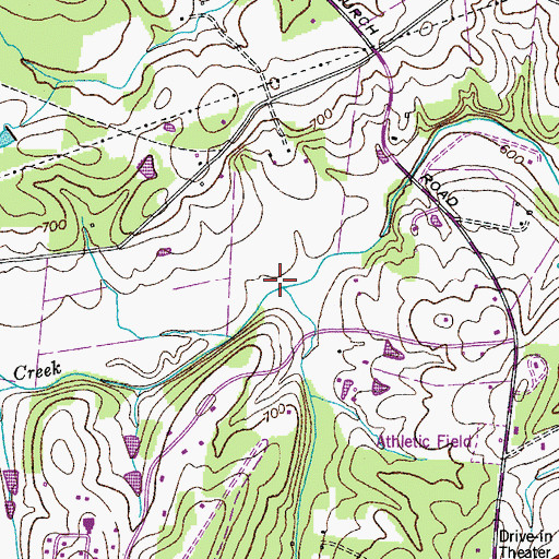 Topographic Map of Wolfden Branch, TN