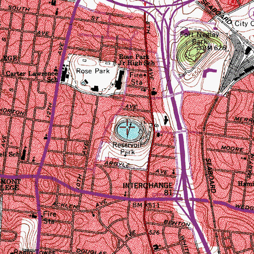 Topographic Map of Kirkpatricks Hill, TN
