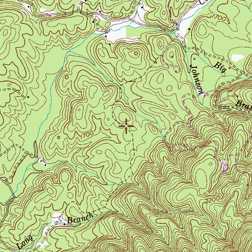 Topographic Map of Doc Rogers Trail, TN