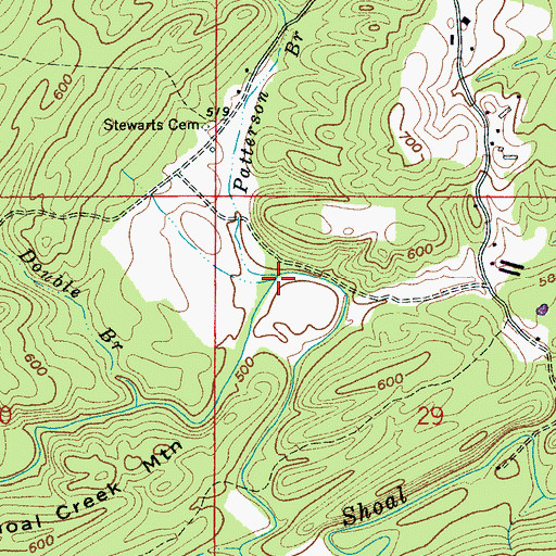 Topographic Map of Patterson Branch, AL