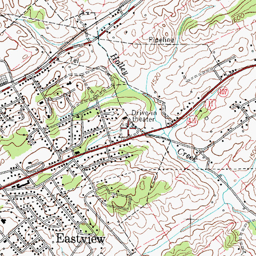 Topographic Map of Nolichucky District Ranger Office, TN