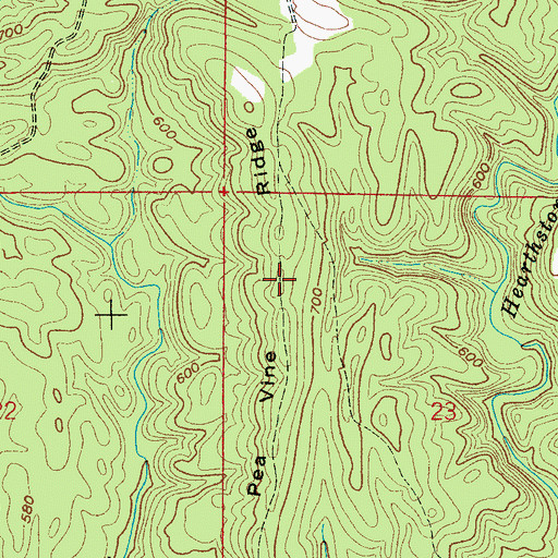 Topographic Map of Pea Vine Ridge, AL