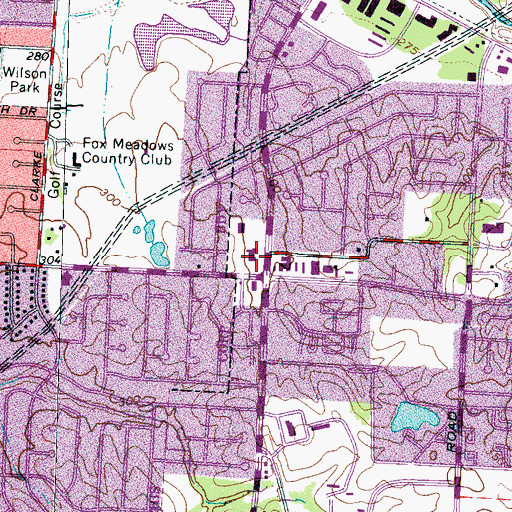 Topographic Map of Church of the Holy Apostles, TN