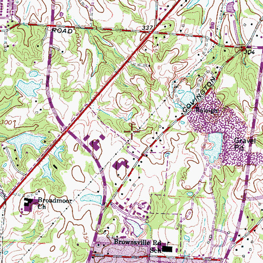 Topographic Map of Methodist Hospital North (historical), TN