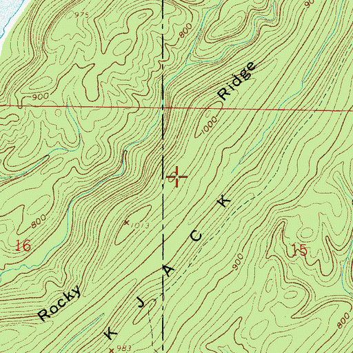 Topographic Map of Rocky Ridge, AL
