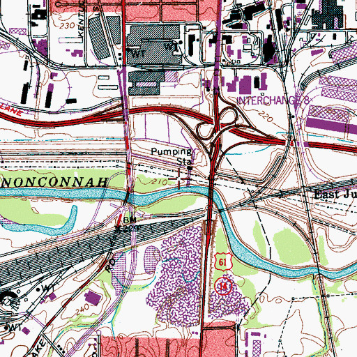 Topographic Map of Hampson Bayou, TN