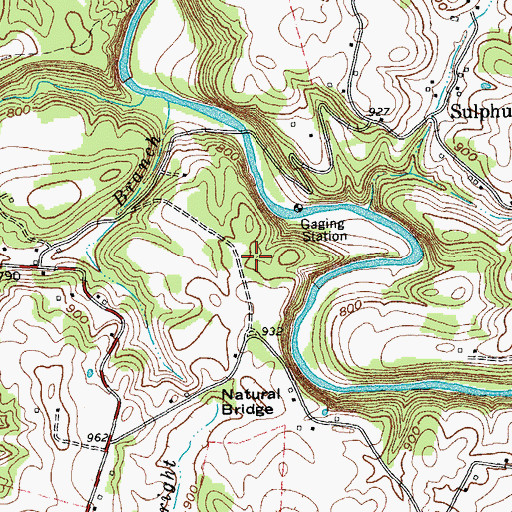 Topographic Map of Pickett County, TN
