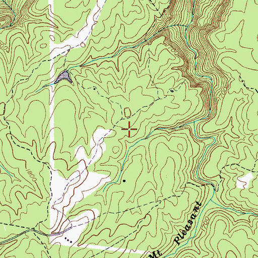 Topographic Map of Van Buren County, TN