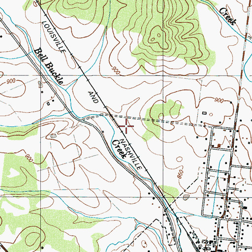 Topographic Map of Bell Buckle Division (historical), TN