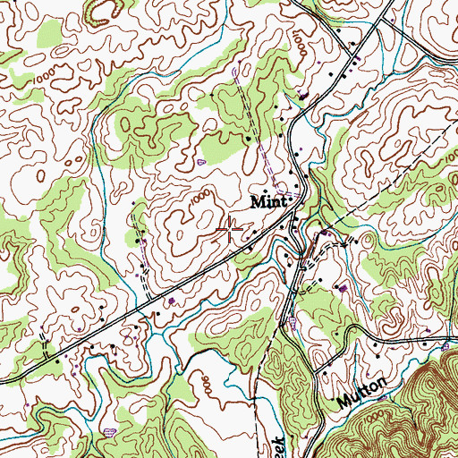 Topographic Map of Lanier Division (historical), TN