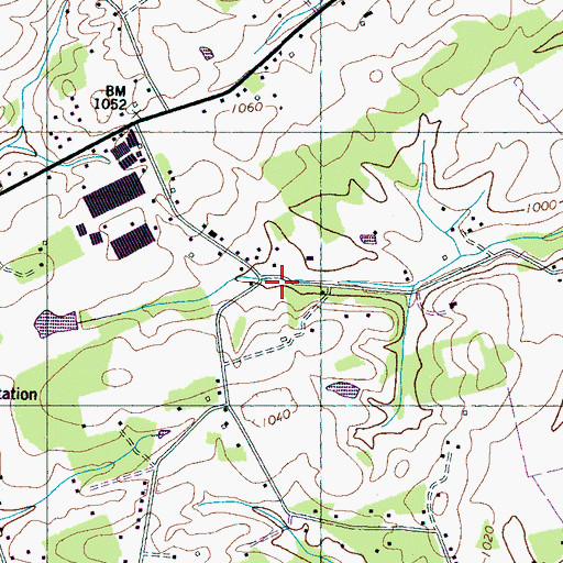 Topographic Map of Wildwood Division (historical), TN