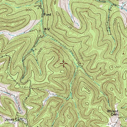 Topographic Map of North Cannon Division (historical), TN
