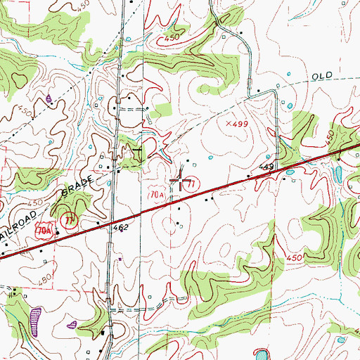 Topographic Map of Trezevant Division (historical), TN