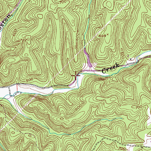 Topographic Map of Ashland City Division (historical), TN